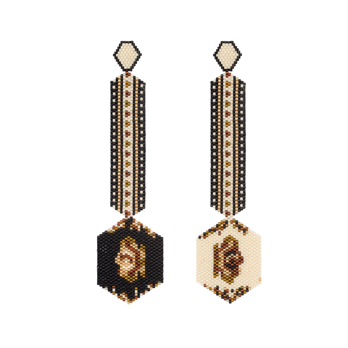 Aretes Haiku Horus Negras Bavaria