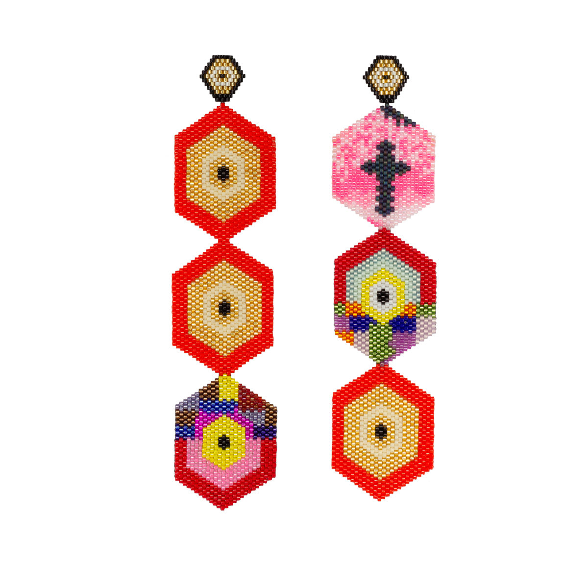 Aretes Tres Horus Nuevo Oeste