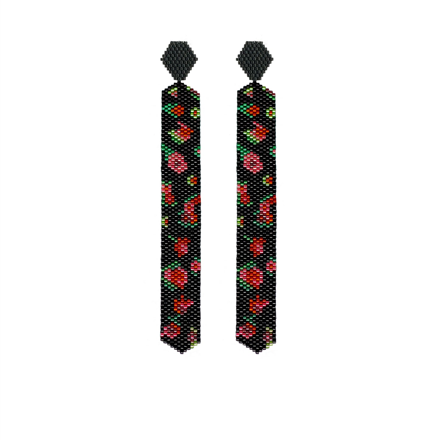 Aretes Cuento Alma de Rosas Negra