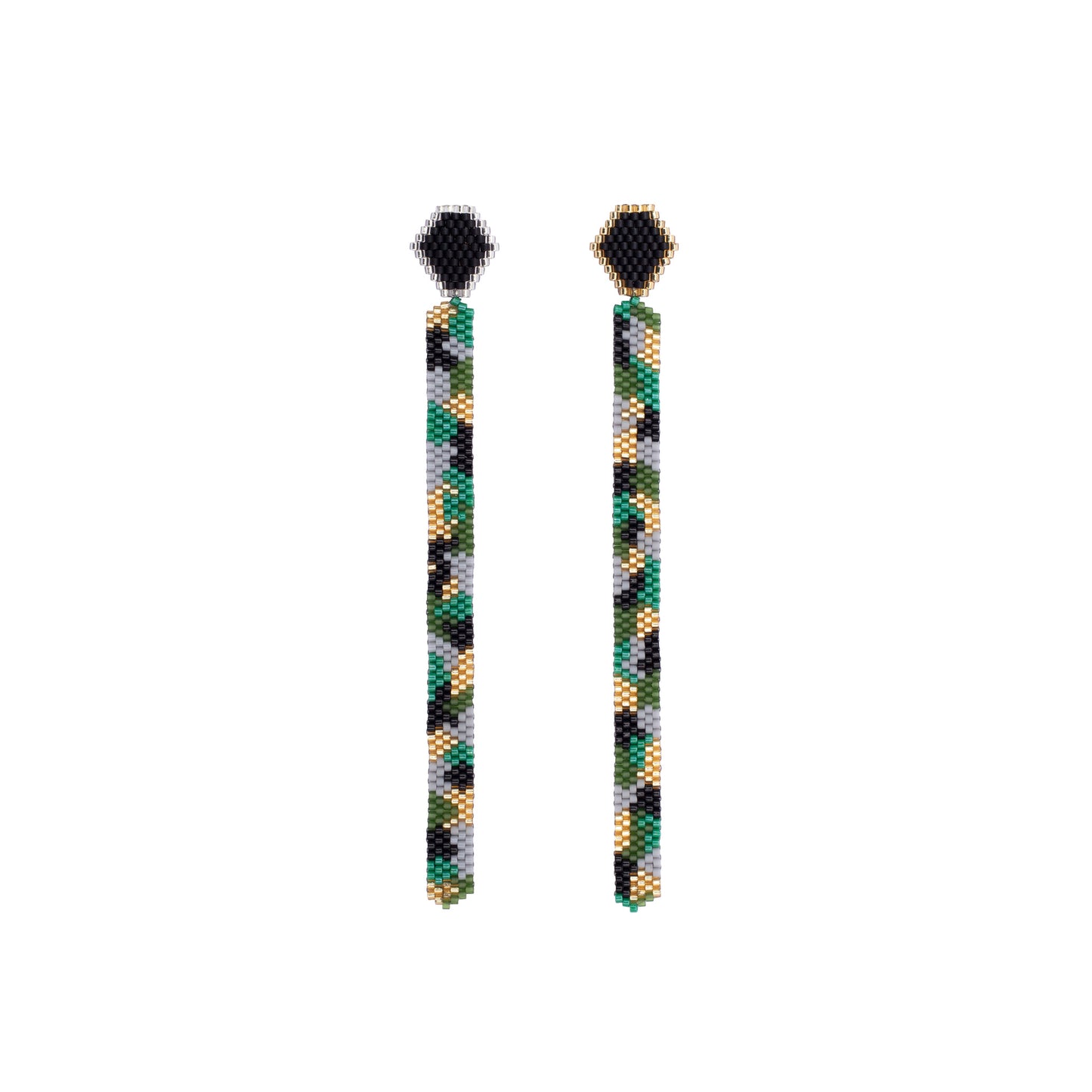 Aretes Lluvia Camuflada