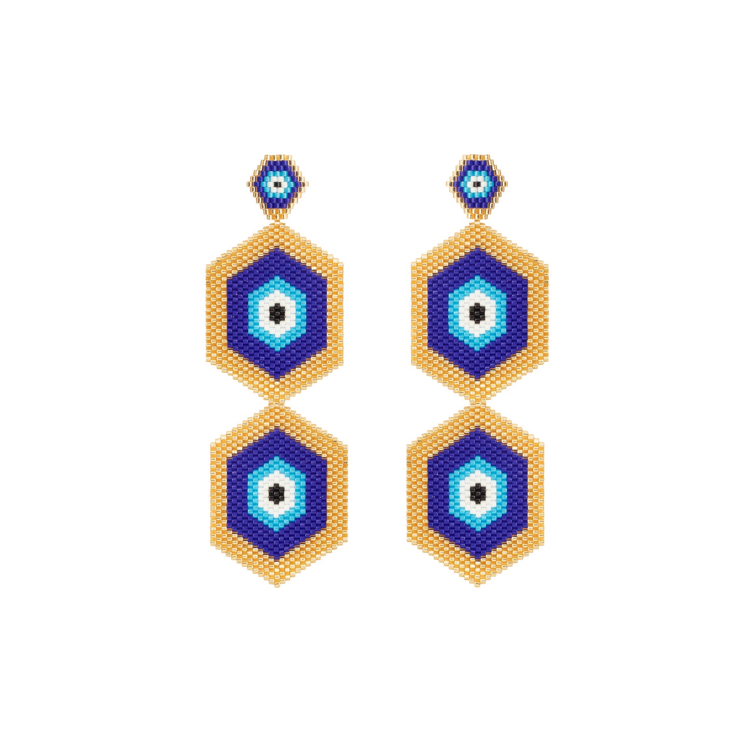 Aretes Poeta Mar Dorado