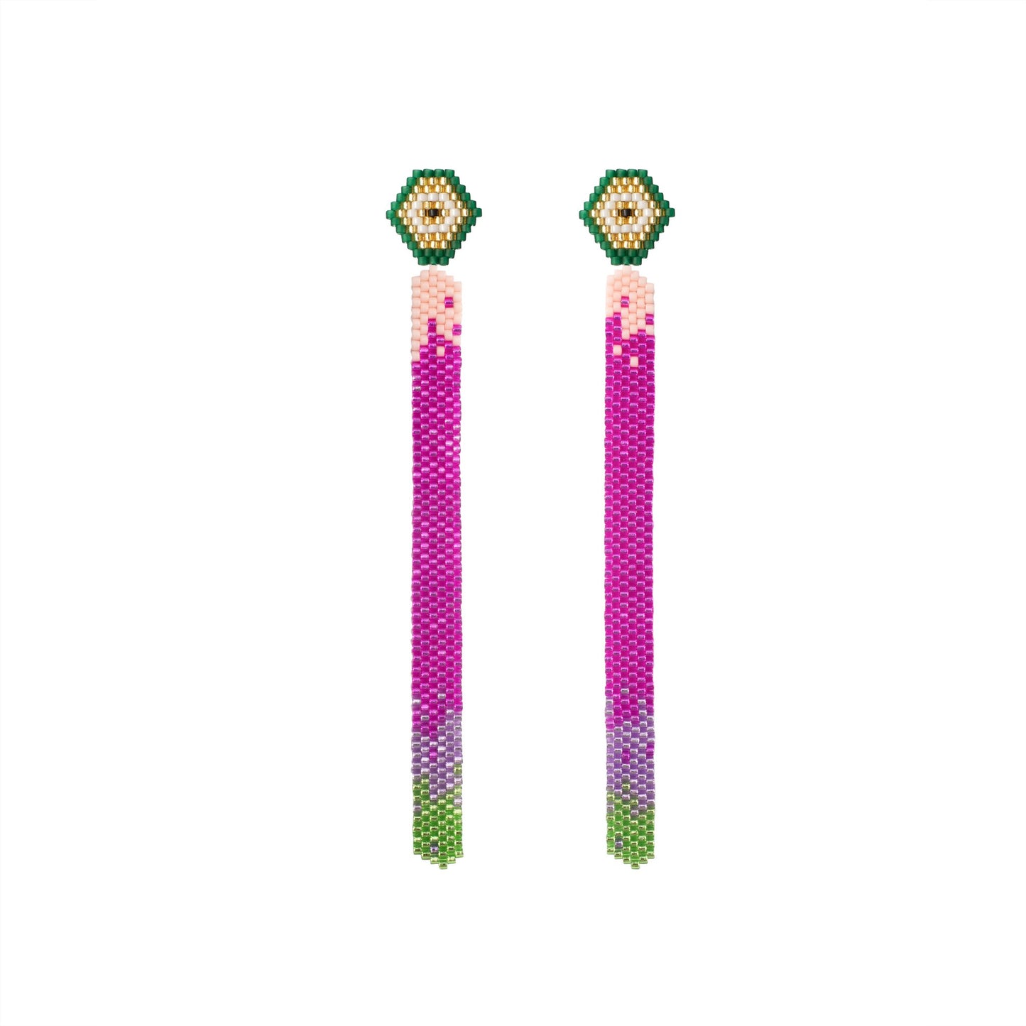 Aretes Lluvia Florescentes