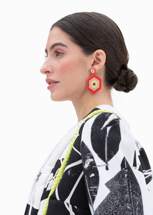 Aretes Aforismo Rojo