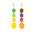 Aretes Perla Horus Rainbow