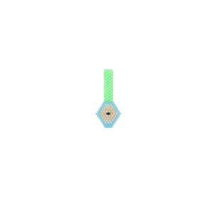 Dije Ojito Bright Green and Blue