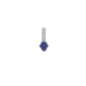 Dije Ojito Eco Silver and Metallic Blue