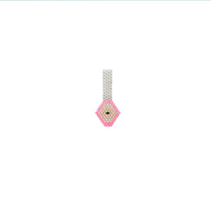 Dije Ojito Silver and Pink
