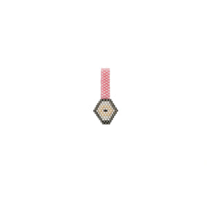 Dije Ojito Pink and Silver