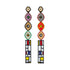 Aretes Tres Hojitas Haiku Mondrian