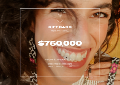 BOCANEGRA · GIFT CARD