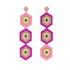 Aretes Tres Horus Pink Panther