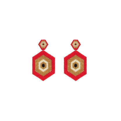 Aretes Aforismo Rojo