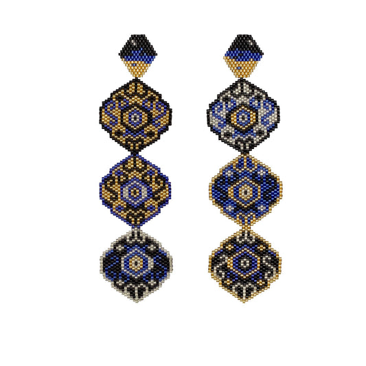 Aretes Rococó Noche de Van Gogh